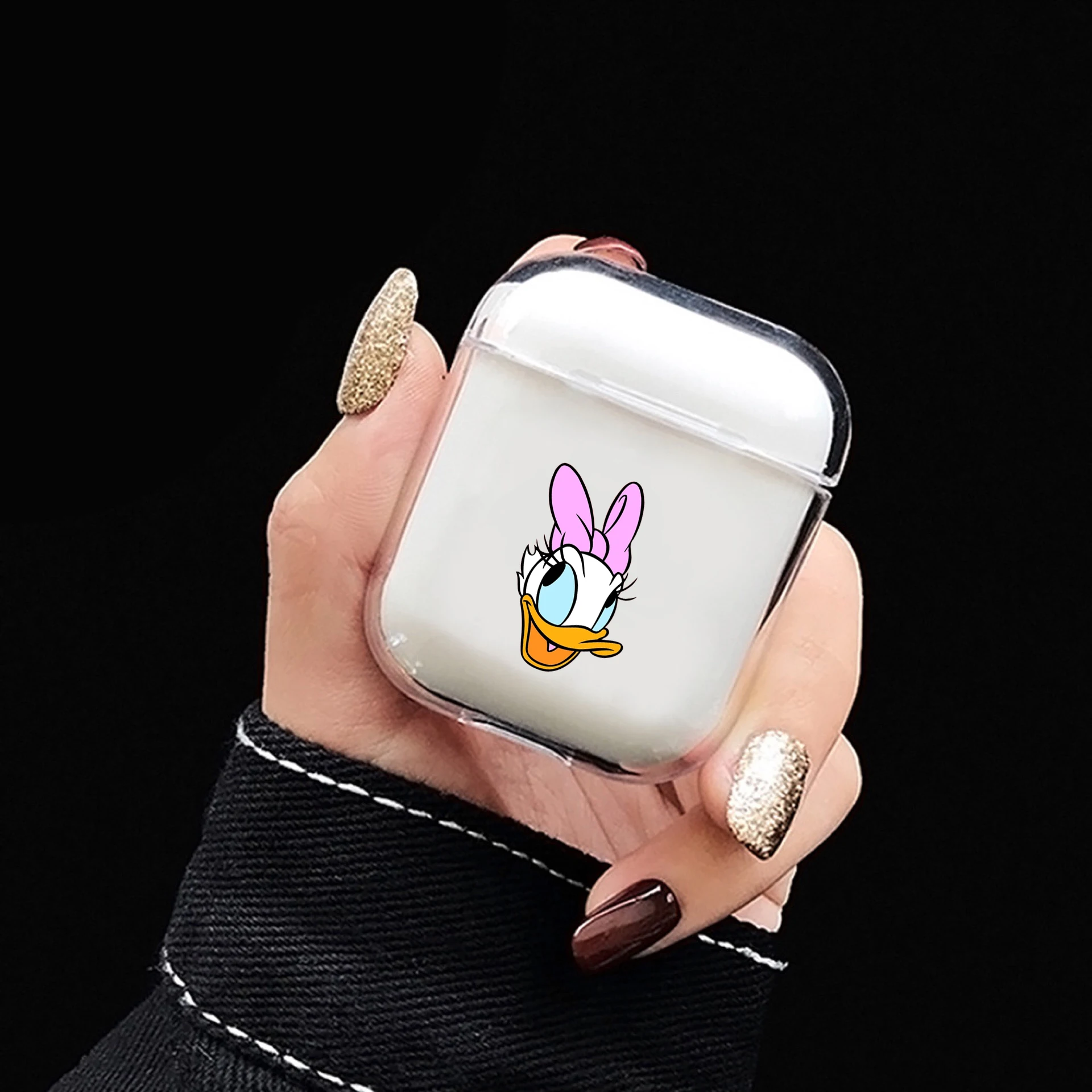 Case For Airpods Case Cute Transparent Hard Wireless Bluetooth Earphone Case For Airpod Cover For Air Pods Cartoon Protector Box