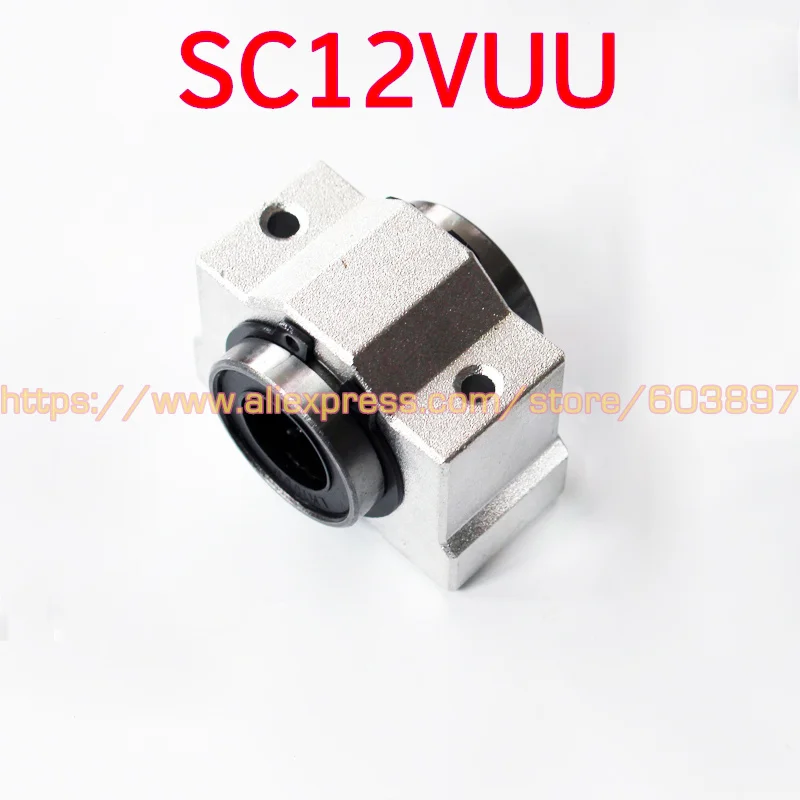 

12mm shaft bearing bushing SCV12 SCV12UU SC12V SC12VUU linear bearing block, with LM12UU bush
