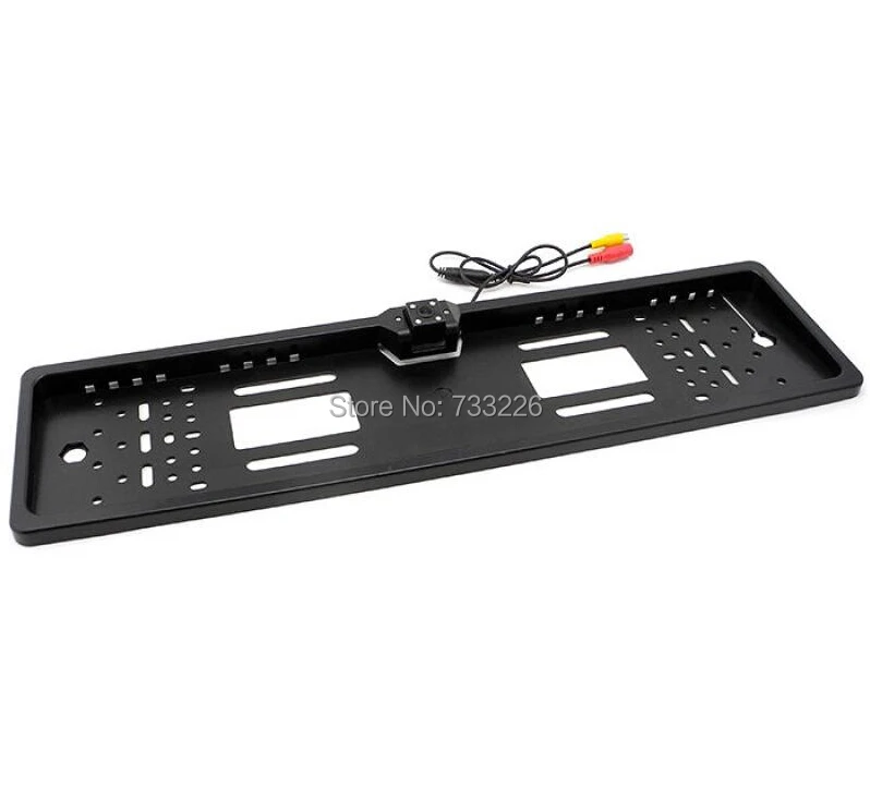 For CCD HD car rear view camera backup reverse Universal camera European License Plate Frame night vision with LED camera