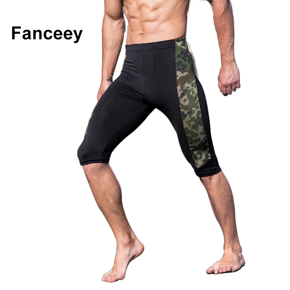 Летние Новые мужские модные камуфляжные спортивные брюки для фитнеса 5 минут быстросохнущие дышащие Молодежные штаны для бега