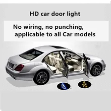 Superb 2pcs/pair Wireless Car Door Welcome Light Logo Projector Ambient Lights LED Laser Ghost Shadow Projector Lamp X for Car