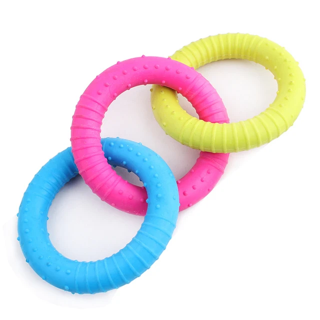 Buy 3pcs/lot Round Circle Rubber Pet Dog Toys