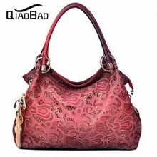 QIAO BAO Heiße Förderung! Sonderangebot Split Leder Alte Geneigte Große Frauen Rindlederhandtasche Umhängetasche