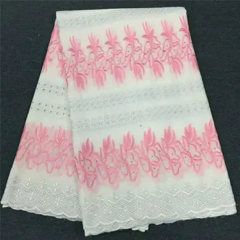

White Nigerian Lace fabrics 2018 African Swiss Voile Lace High Quality Swiss Voile Lace In Switzerland For Wedding JA237-1