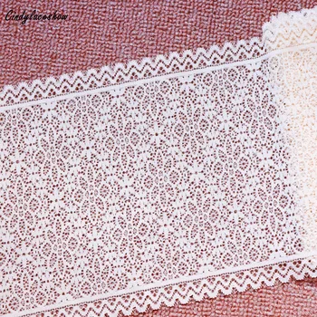 

2Yards Wide Elastic Lace Trim Stretch Lace Trimmings Ribbon Garment Clothing Accessories Garters Sewing Lace Appliques 19.5cm