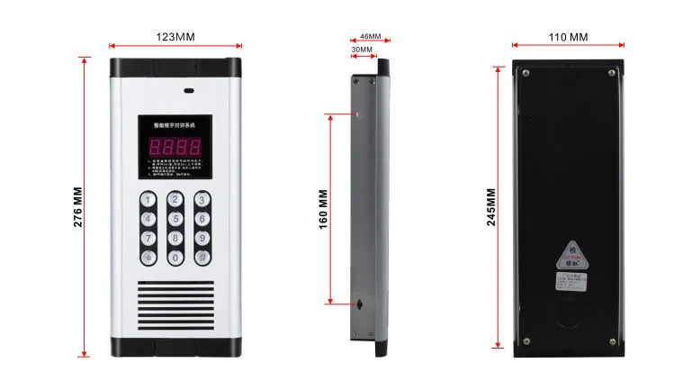 Новое поступление Невидимый дверной для системы домофона. в течение 8-квартиры аудио дверной телефон, разблокировка пароля функция