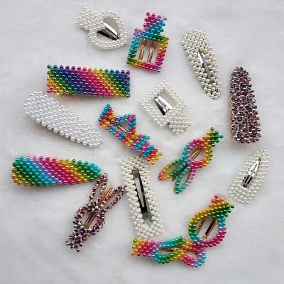

Colorful Shiny Crystal Rhinestones Hairpins Barrettes Snowflake Rabbit Shape Hair Clips Hairstyle Styling Hair Accessories