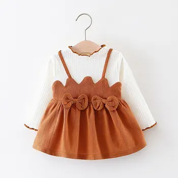 

1st baby girls birthday clothes dress for spring newborn babies Christmas party cloth dresses infant baby girl long sleeve dress