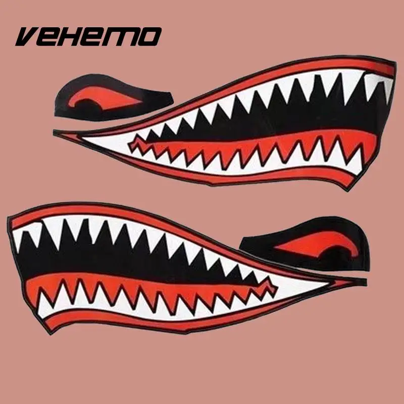 Vehemo наклейки для автомобиля лодки яхты Летающие тигры акула рот зубы