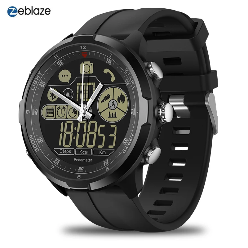 

Zeblaze VIBE 4 HYBRID Rugged Men Smart Watch , 18 Months Using Time , 1.24inch 50M Waterproof Sports Pedometer Intelligent Watch
