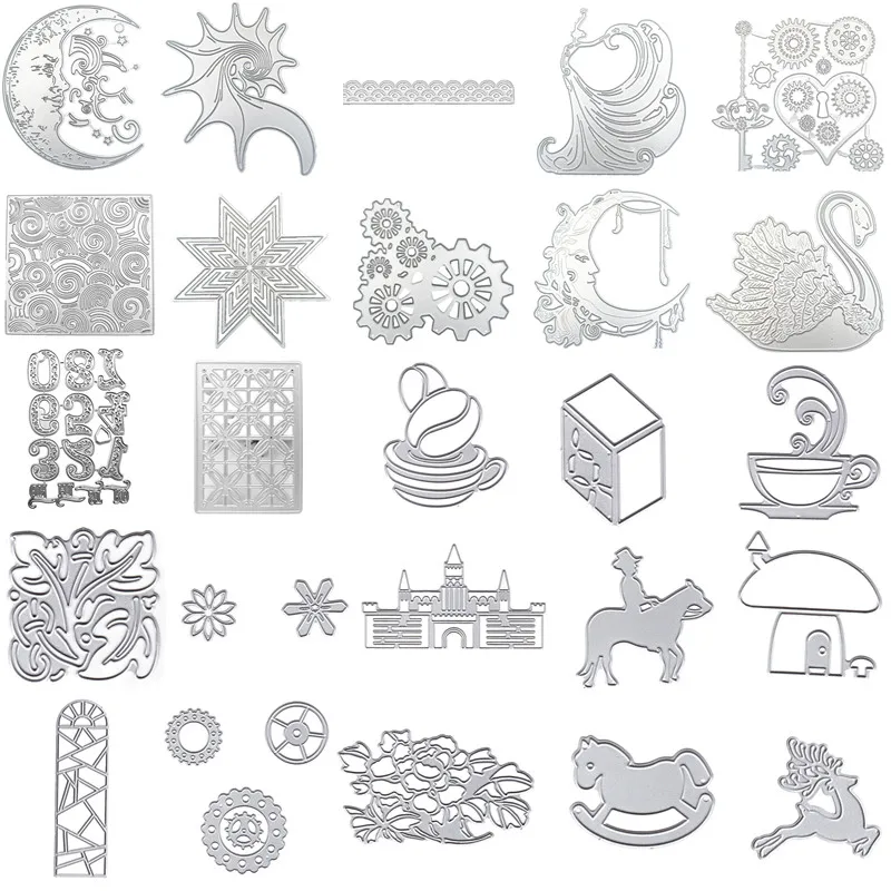 

Metal Cutting Dies Stencil DIY Scrapbooking Album Stamp Paper Card Embossing Crafts Decor