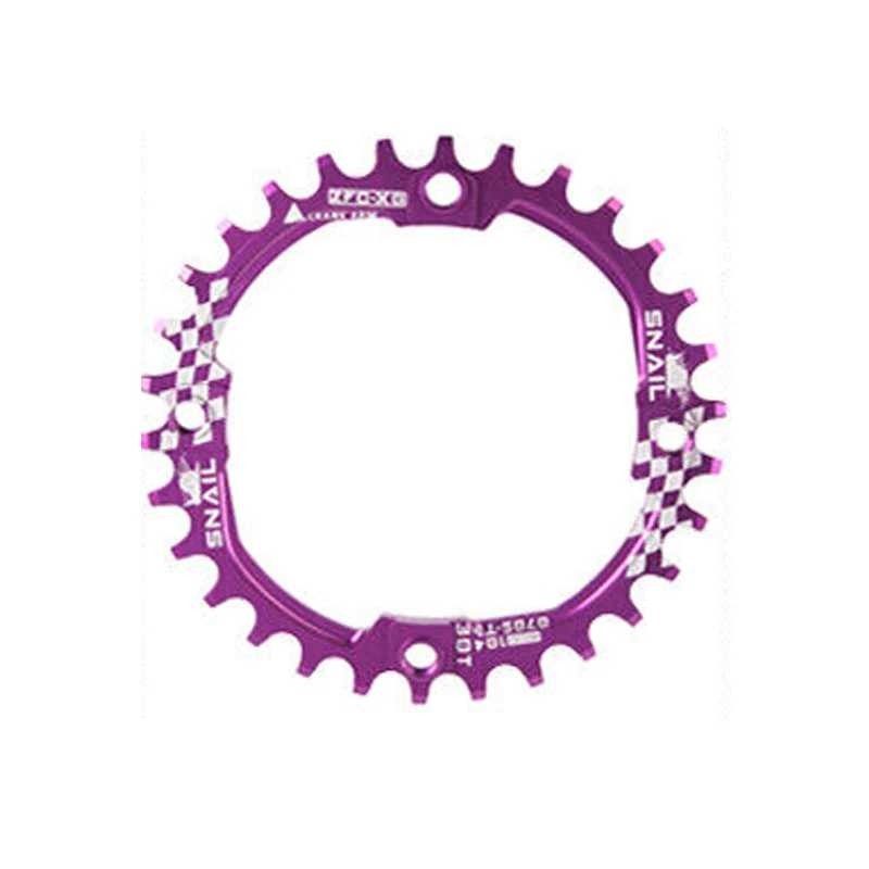 purple-30T-round JIANKUN IXF MTB шатун 104BCD цепь Горного Велосипеда Цепь для дорожного велосипеда кольцо цикл 170 мм кривошипный набор винт Нижний Кронштейн BB - Цвет: purple-30T-round