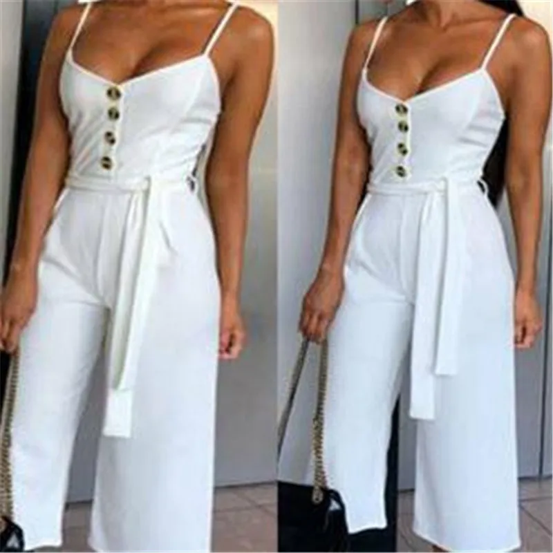 Стиль Bodycon комбинезон Для женщин V шеи комбинезон элегантный Salopette короткий рукав комбинезон дамы летние Повседневное Свободный комбинезон - Цвет: As Photo Show