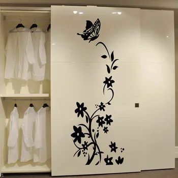 High Quality Creative Butterfly Wall Sticker Refrigerator Stickers DIY Wallpaper Kitchen Kids Rooms Decoration Party Wallpaper