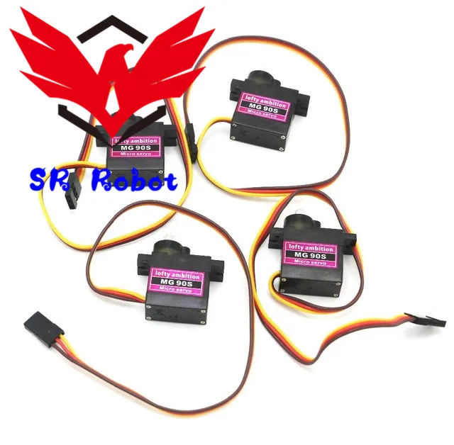 

2pcs/lot MG90S 9g Metal Gear Digital Micro Servos 9g For Robot Arm 450 RC Robot Helicopter Plane Boat Car Gripper Clamp Toy