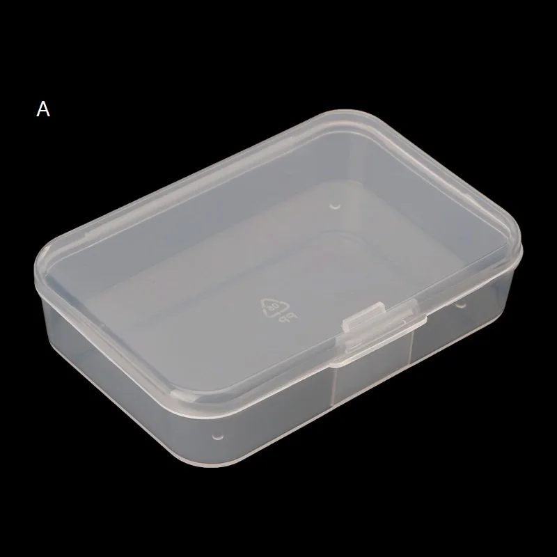 Прямоугольная пластиковая коробка для хранения ювелирных изделий, органайзер, Чехол для карт, аксессуары, контейнер, электронные компоненты, держатель для инструментов