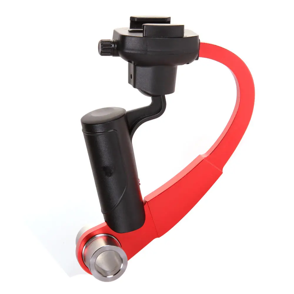 Мини ручной стабилизатор видео Steadicam Gimbal для Gopro Hero 4/3+/2 SJ4000 красный