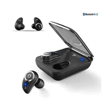 DJYG беспроводные Bluetooth наушники V4.2 HiFi стерео Сенсорный Датчик Hands Free Mic шумоподавление IPx7 водонепроницаемый