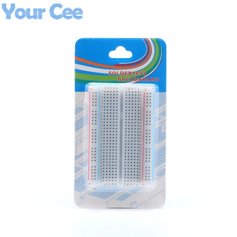 

5 pcs Mini Solderless Prototype Experiment Test DIY Breadboard 400 Point Tie-points 85 x 55 x 8.5mm for Arduino