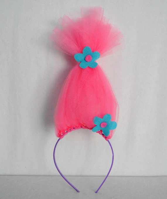 Peluca de troll con tul Clearance