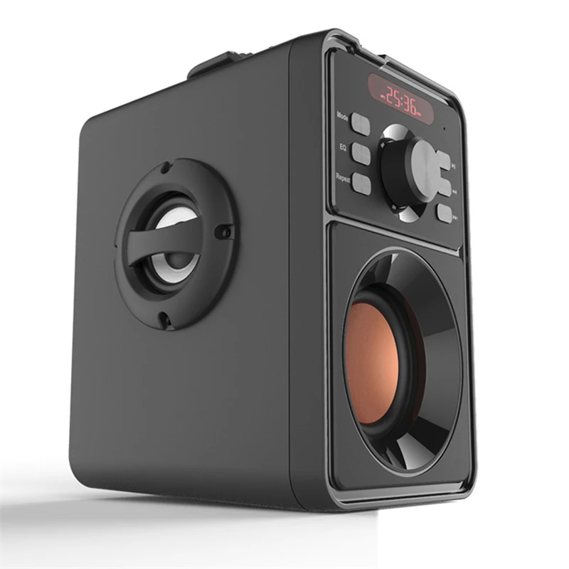 Беспроводной Bluetooth динамик стерео сабвуфер бас динамик s Колонка Soundbox Doombox Поддержка FM радио TF AUX USB пульт дистанционного управления