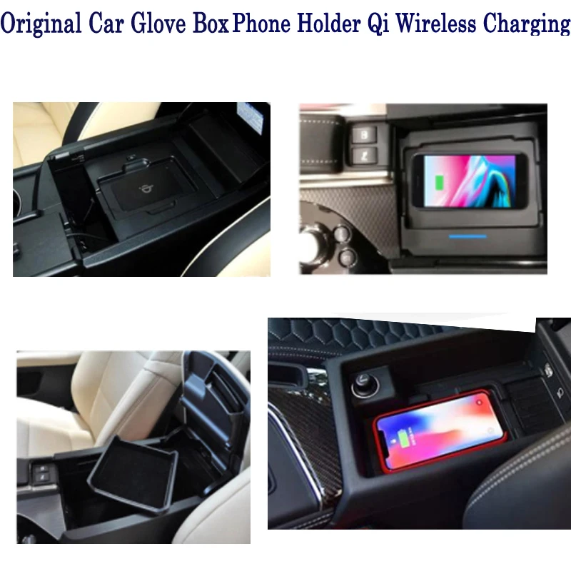 Беспроводное зарядное устройство Qi для Mercedes-Benz GLS/GLE 2013~, держатель для телефона, умная Беспроводная зарядка, бардачок