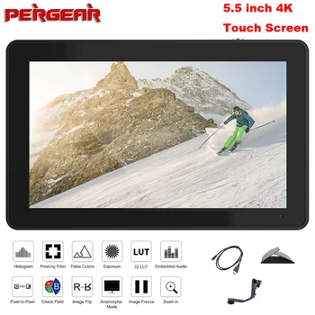 

Pergear A6 Plus Touch Screen Monitor 5.5 Inch LED Screen 1920*1080 4K HDMI 3D LUT On Camera Field DSLR Monitor for Stabilizer