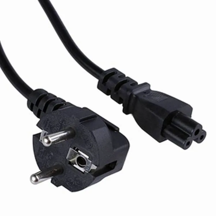 1.2M 3-Prong Pin AC EU Plug Power Supply Cable Cord Wire Power Cord For Desktop Notebook Laptop Adapter