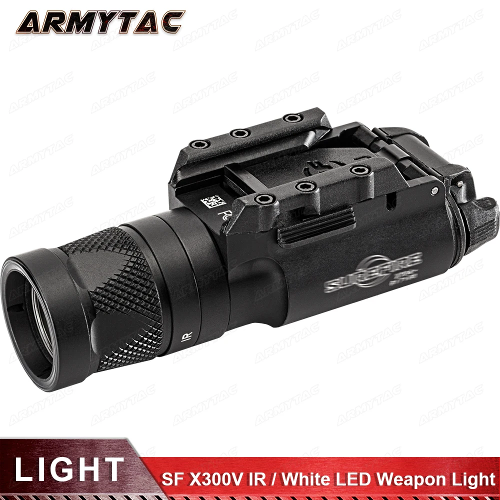

ArmyTac X300V Infrared / White LED Handgun Light X300V-IR Tactical LED Weaponlight with RailLock Mounting System