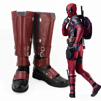 

Deadpool Wade Wilson Cosplay Boots Shoes Adult Men's Superhero Boots Custom Made