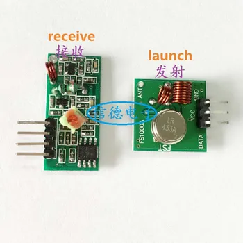 

433M received + 433M launched=10pcs superregenerative module wireless transmitter module / RF wireless receiver module ic