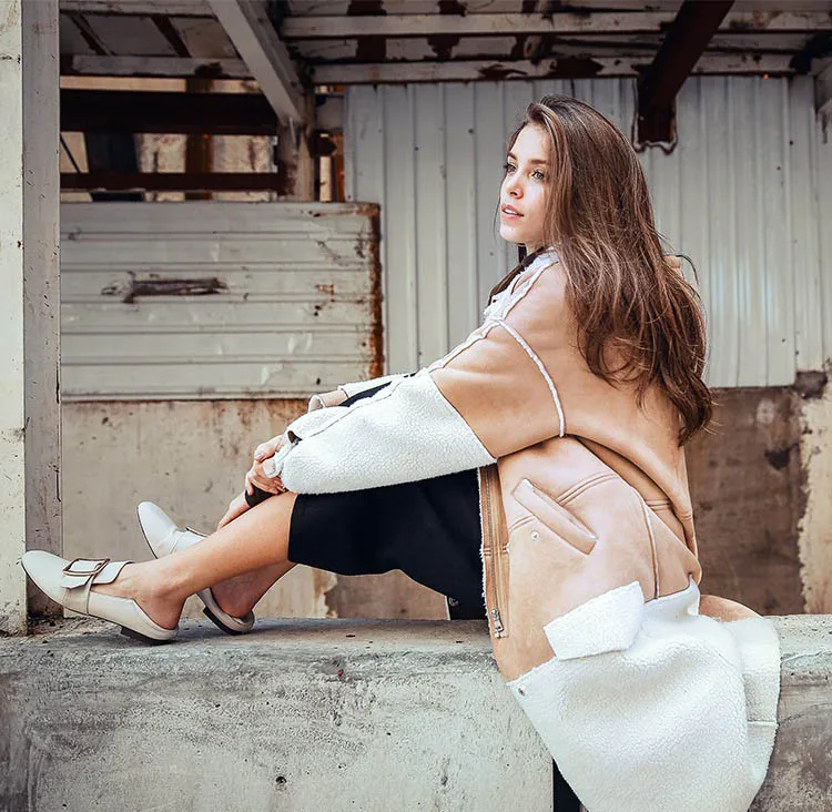 suede leather coat camel 04