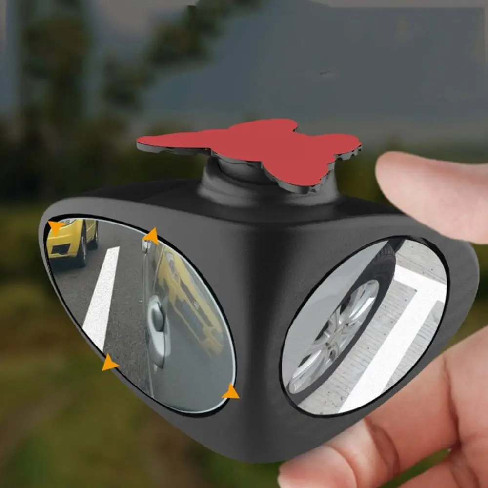 

Black/White 360 Degree Rotatable Car Blind Spot Convex Mirror Automibile Exterior Rear View Parking Mirror Safety Accessories