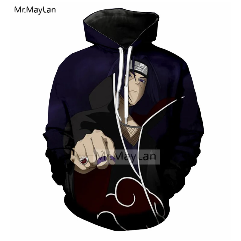 Harjuku Anime Naruto 3D Print Jacket Men/women Hip Hop Streetwear Hoodies Boys Modis Tracksuits Personality Outfits Clothes 5XL