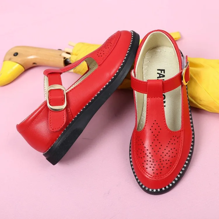 Детская обувь; школьная кожаная обувь принцессы для девочек; цвет ...
