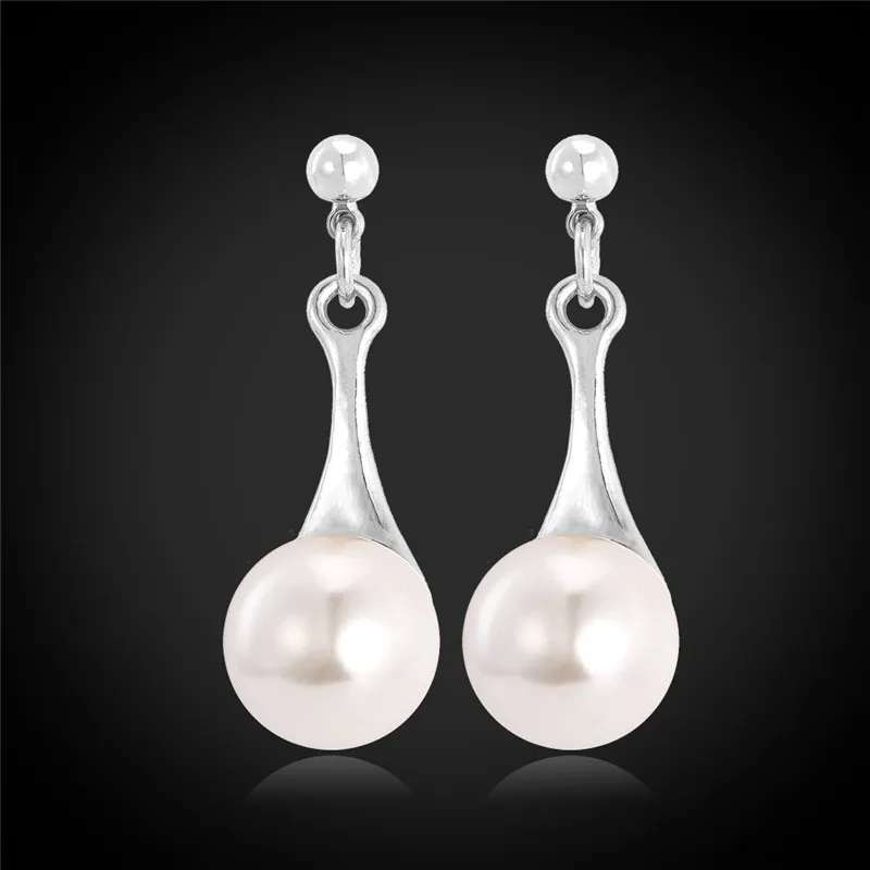 Женские серьги подвески с белым жемчугом E650|earrings for|dropping earrings for womendrop |
