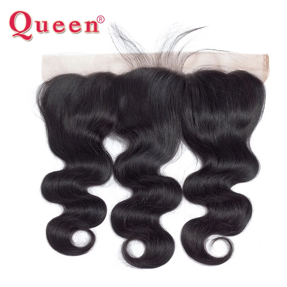 Queen font b Hair b font Product Brazilian Body Wave Lace Frontal with baby font b