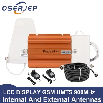 

led Screen display GSM 900Mhz umts 2G/3Gcelular MOBILE PHONE Signal Repeater booster,900MHz amplifier + LPDA /Panel Antenna