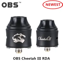 2 шт. Vape Танк obs Cheetah III RDA с 25 мм палубе 810 дрип-тип и средней распылитель воздуха Fit 510 резьбовой боксмод против падения RDA