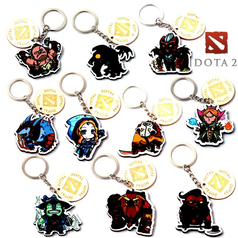 Модные Dota 2 см Карел деревянные брелки для мужчин и женщин Dota2 брелок фанатов Porte