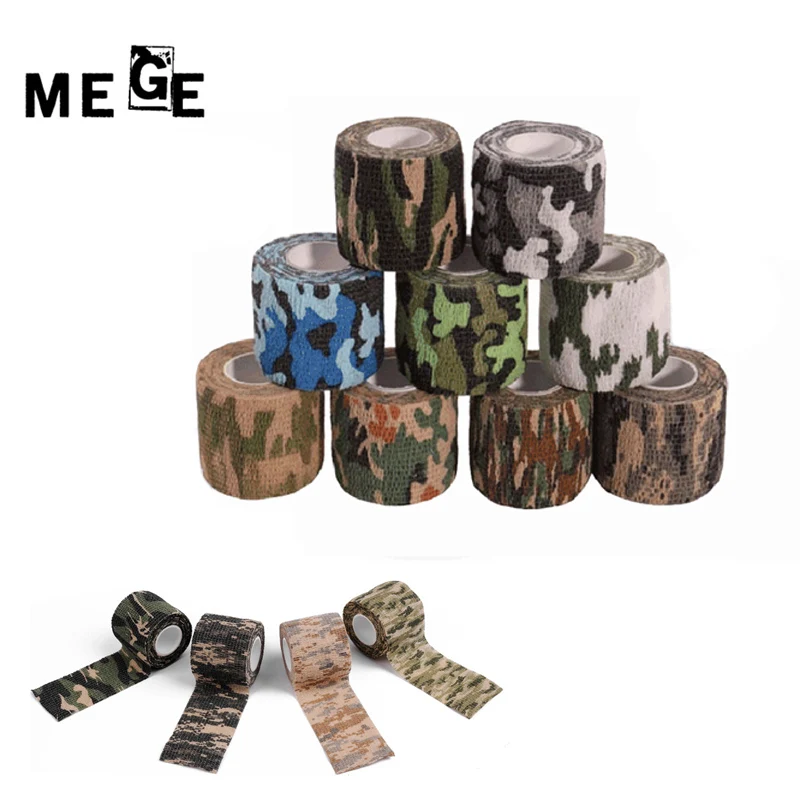 MEGE 5 см x 4 м камуфляжная мульти эластичная лента для обертывания эластопласт
