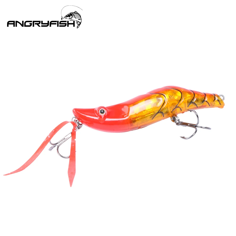

Angryfish Hot Sale 1Pcs 8cm 14g Fishing Lure Lifelike Artificial Bait with Barbed Hooks 5 Colors C8013