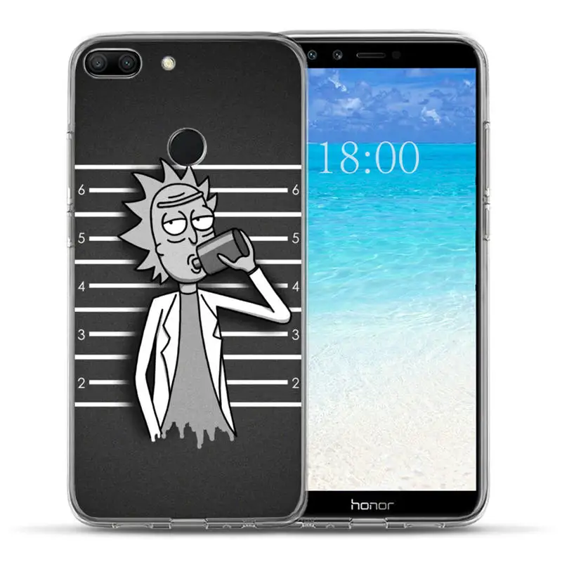 Роскошный чехол Dragon Ball Рик и Морти для huawei Honor 10 9 8 Lite 8X7 7A 7X 7C 8C 8A 6A 6X чехол Funda Capinha Etui