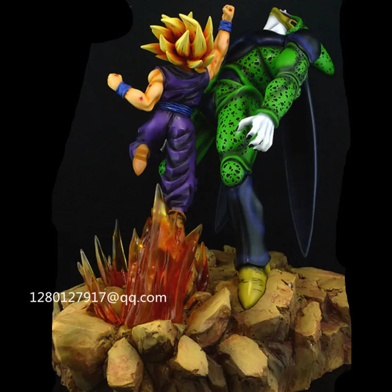 Статуя аниме Dragon Ball Super Saiyan Son Gohan VS Cell половина длины фото или портрет классический бюст анимационная фигурка GK игрушка P1337