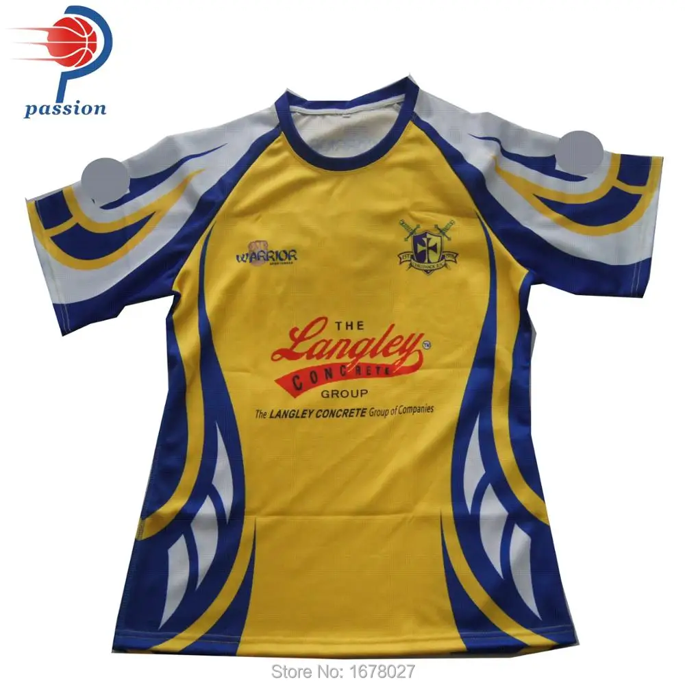 

Custom Made Your Own Team 100%polyester Woven Pro Rugby Jerseys Cheap Price