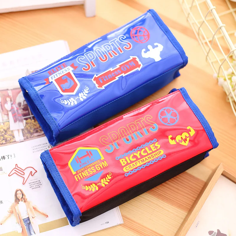 NEW Large School Pencil case Bag for Girls Boys PU leather Pencil cases