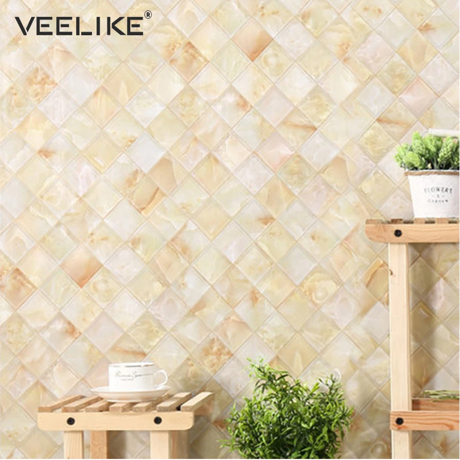 Marble Vinyl Decorative Film Self adhesive Wallpaper for Living Room Contact Paper for Kitchen Bathroom Waterproof Wall Stickers