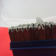 27 шт. 8 мм заглавные буквы A-Z штамповка Набор стальной пробойник инструмент ювелирные изделия штамп