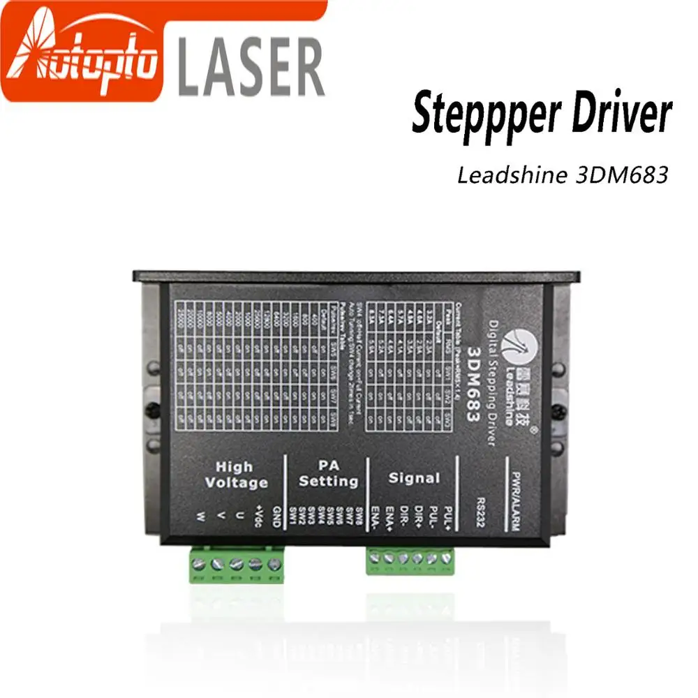 Leadshine 3 фазы 3DM683 Драйвер шагового двигателя 20-60VDC 0,5-8.3A