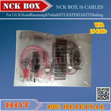 Nck box многофункциональный инструмент для обслуживания телефона для Alcatel, Sam и программного обеспечения ремонт разблокировка пакет с полным набором 16 кабелей